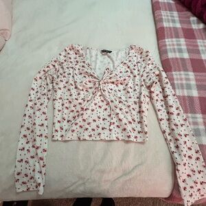 Juniors long sleeve crop